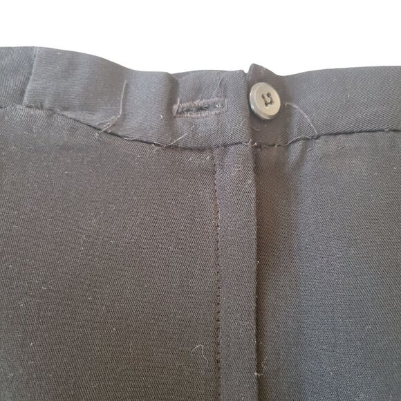 Vintage Handmade Black Pencil Skirt Midi 33 Inch Length Lined Wool Fitted - Picture 4 of 11